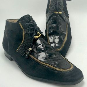 Men's Pony Hair & Alligator Mid Casual Boot